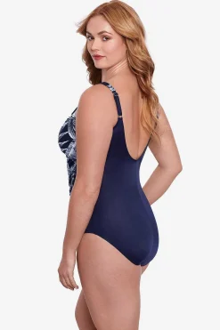 Vrouwen Miraclesuit Een Stuk|Plus Size Tropica Toile Oceanus Zwempak Uit Een Stuk