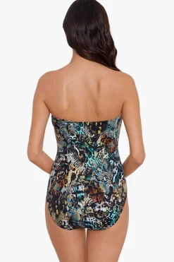 Vrouwen Miraclesuit Bandeau|Posh Mosh Godin Badpak Uit Een Stuk