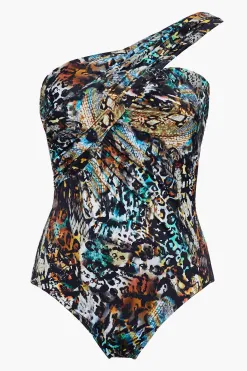 Vrouwen Miraclesuit Bandeau|Posh Mosh Godin Badpak Uit Een Stuk