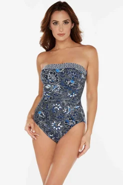 Vrouwen Miraclesuit Bandeau|Provenace D'Ur Avanti Bandeau-Badpak Met Lang Torso Uit Een Stuk