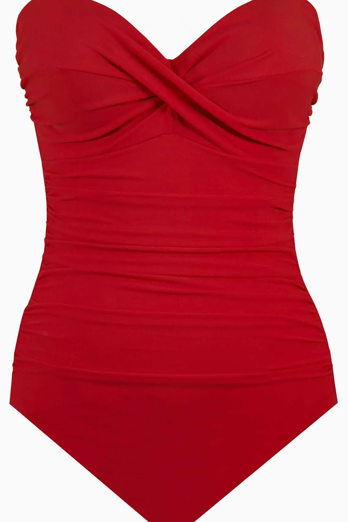 Vrouwen Miraclesuit Bandeau|Rock Solid Madrid Bandeau-Badpak Uit Een Stuk