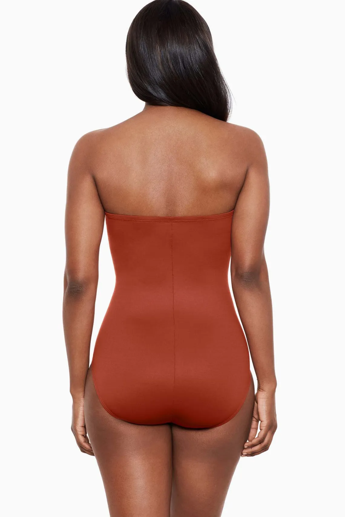 Vrouwen Miraclesuit Bandeau|Rock Solid Madrid Bandeau-Badpak Uit Een Stuk