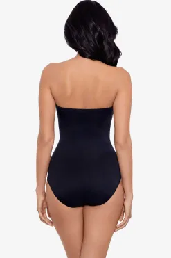 Vrouwen Miraclesuit Bandeau|Rock Solid Madrid Bandeau-Badpak Uit Een Stuk