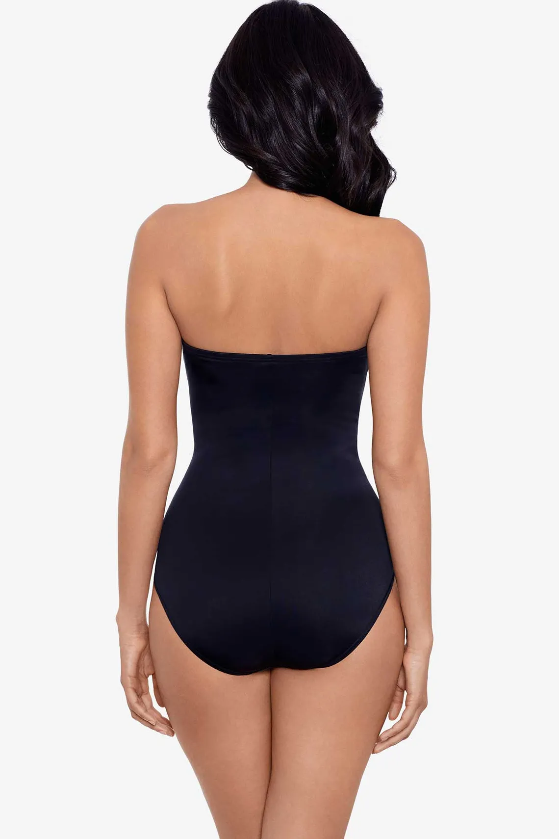 Vrouwen Miraclesuit Bandeau|Rock Solid Madrid Bandeau-Badpak Uit Een Stuk