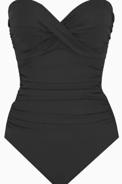 Vrouwen Miraclesuit Bandeau|Rock Solid Madrid Bandeau-Badpak Uit Een Stuk