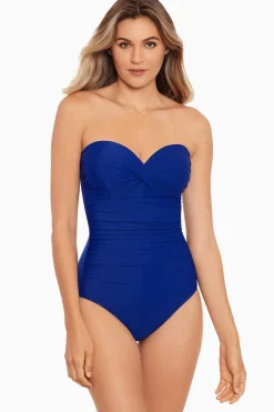Vrouwen Miraclesuit Bandeau|Rock Solid Madrid Bandeau-Badpak Uit Een Stuk