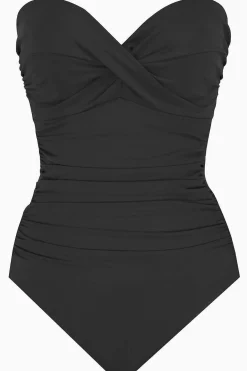 Vrouwen Miraclesuit Bandeau|Rock Solid Madrid Bandeau-Badpak Uit Een Stuk