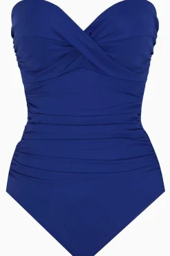 Vrouwen Miraclesuit Bandeau|Rock Solid Madrid Bandeau-Badpak Uit Een Stuk