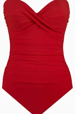 Vrouwen Miraclesuit Een Stuk|Rock Solid Madrid Bandeau-Badpak Uit Een Stuk