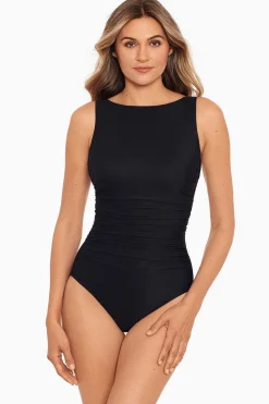 Vrouwen Miraclesuit Een Stuk|Rock Solid Regatta Zwempak Uit Een Stuk Met Hoge Hals