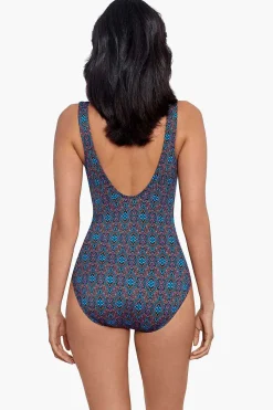 Vrouwen Miraclesuit Een Stuk|Romani Criss Cross Escape Zwempak Uit Een Stuk
