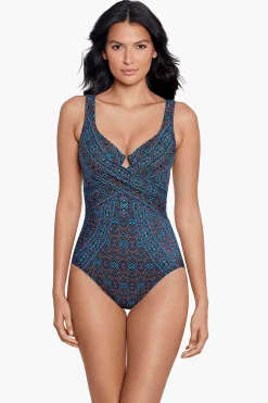 Vrouwen Miraclesuit Een Stuk|Romani Criss Cross Escape Zwempak Uit Een Stuk