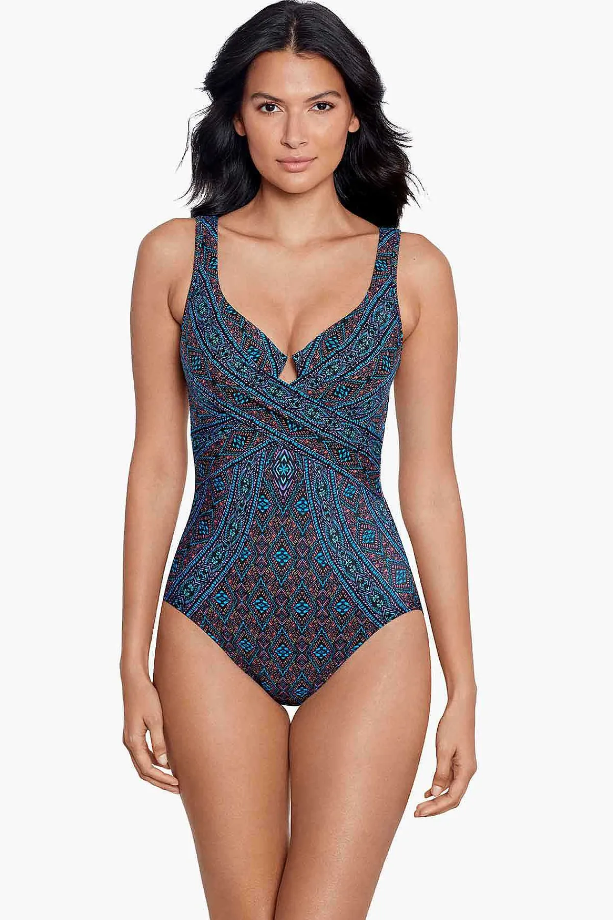 Vrouwen Miraclesuit Een Stuk|Romani Criss Cross Escape Zwempak Uit Een Stuk