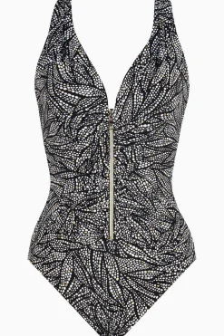 Vrouwen Miraclesuit Een Stuk|Shore Leave Zipt Zwempak Uit Een Stuk