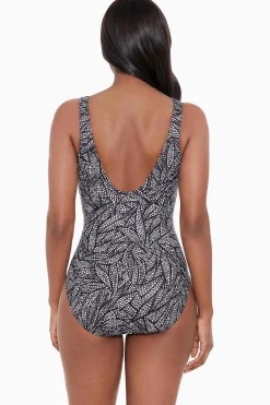 Vrouwen Miraclesuit Een Stuk|Shore Leave Zipt Zwempak Uit Een Stuk