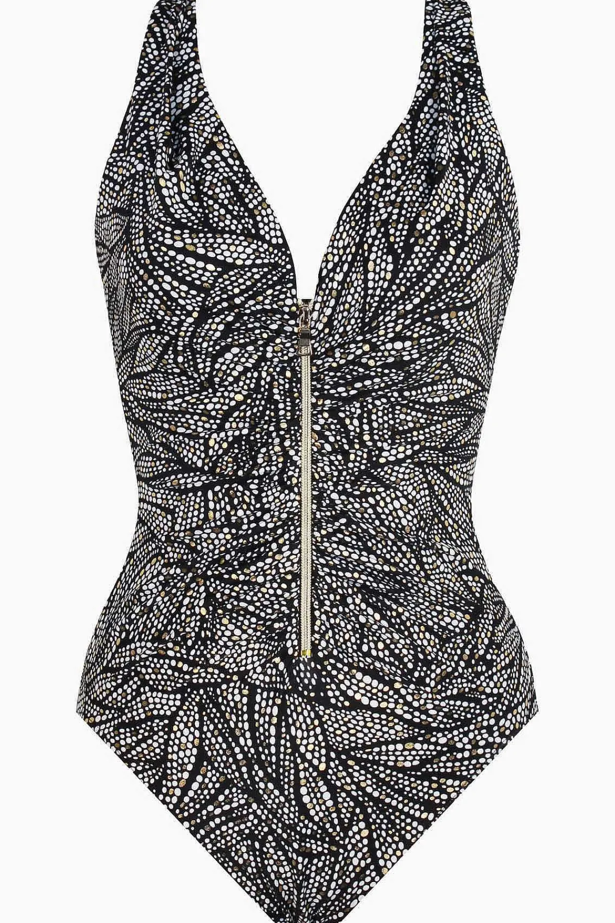 Vrouwen Miraclesuit Een Stuk|Shore Leave Zipt Zwempak Uit Een Stuk