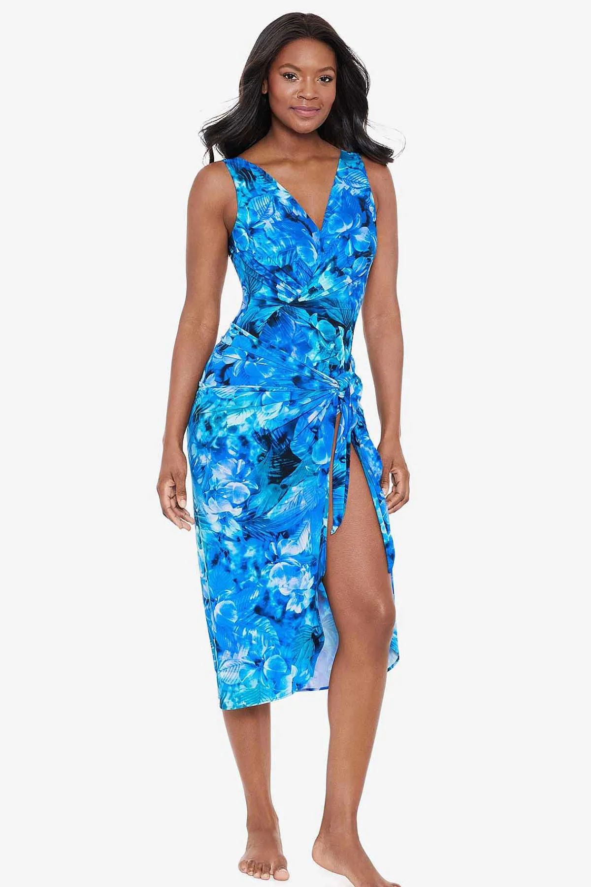Vrouwen Miraclesuit Cover-Ups|Sous Marine Lange Sarong Zwembedekking