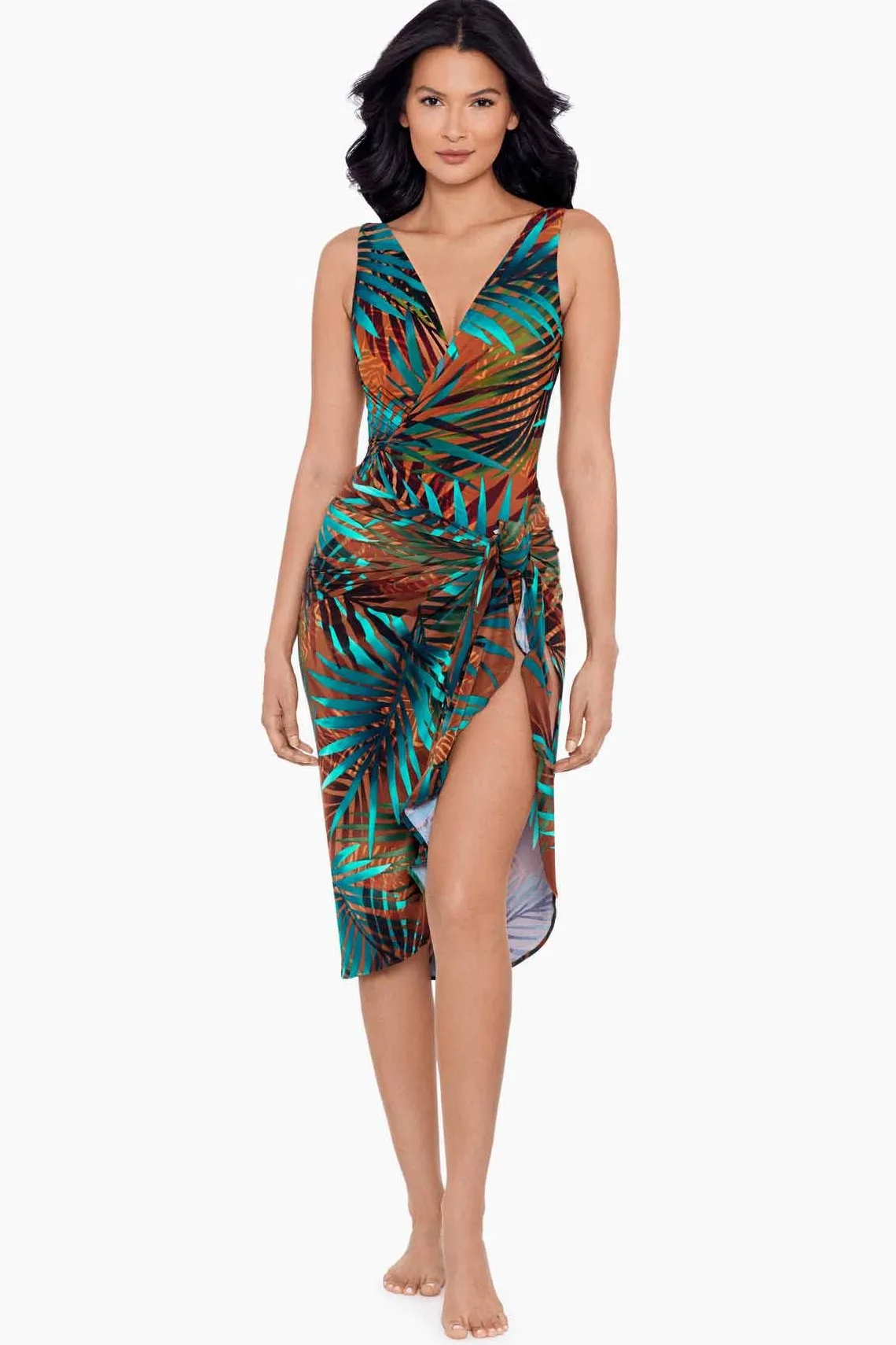 Vrouwen Miraclesuit Cover-Ups|Tamara Tigre Lange Sarong Zwembedekking