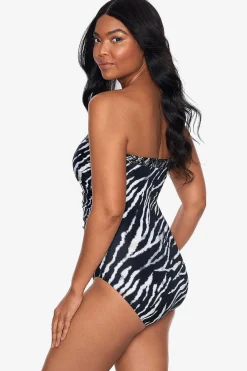 Vrouwen Miraclesuit Een Stuk|Tigre Sombra Avanti Bandeau-Badpak