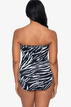 Vrouwen Miraclesuit Een Stuk|Tigre Sombra Avanti Bandeau-Badpak