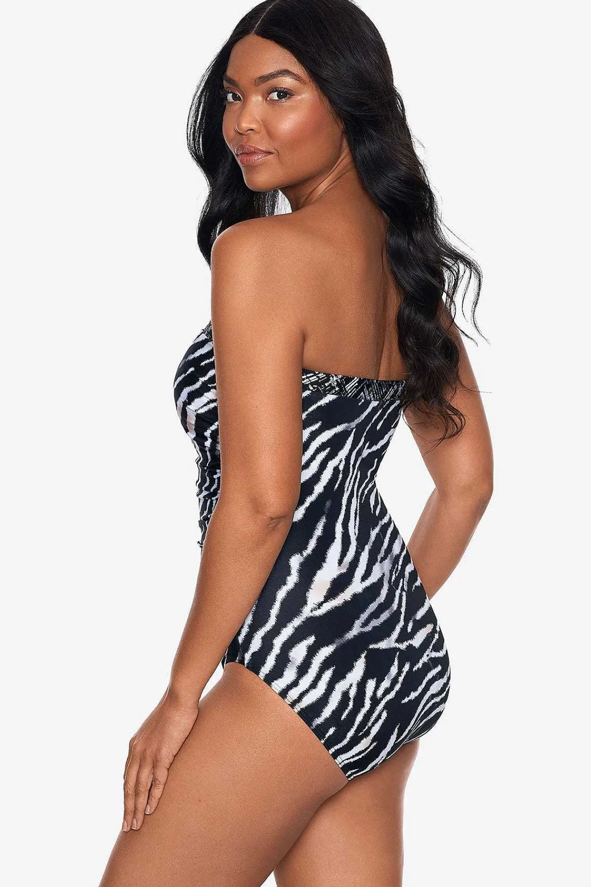 Vrouwen Miraclesuit Een Stuk|Tigre Sombra Avanti Bandeau-Badpak