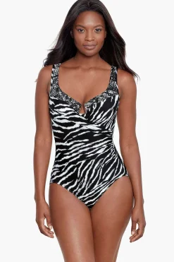 Vrouwen Miraclesuit Een Stuk|Tigre Sombre Escape Zwempak Uit Een Stuk