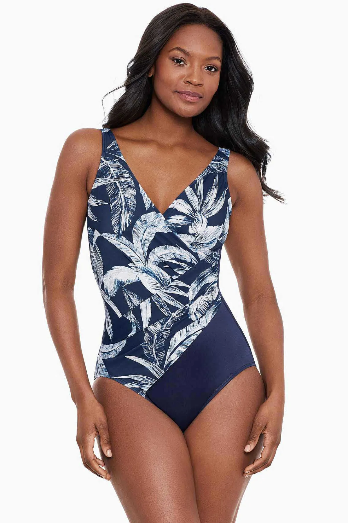 Vrouwen Miraclesuit Een Stuk|Tropica Toile Oceanus Zwempak Uit Een Stuk