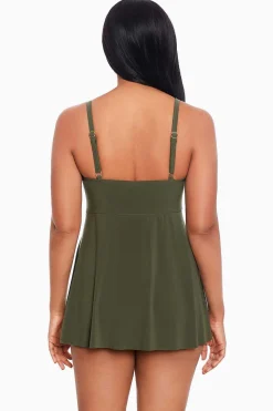 Vrouwen Miraclesuit Zwemjurk|Twisted Sisters Adora Beugelzwemjurk