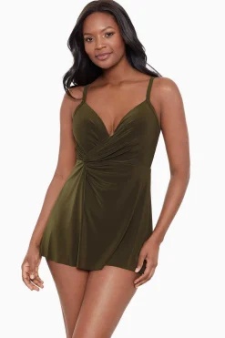 Vrouwen Miraclesuit Zwemjurk|Twisted Sisters Adora Beugelzwemjurk