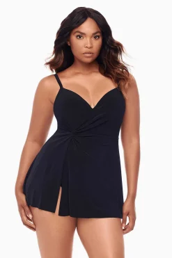 Vrouwen Miraclesuit Zwemjurk|Twisted Sisters Adora Beugelzwemjurk