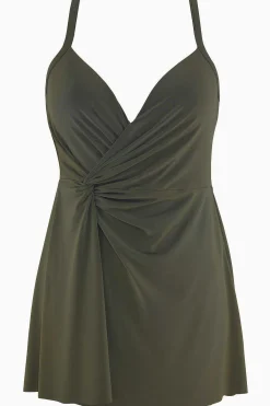 Vrouwen Miraclesuit Zwemjurk|Twisted Sisters Adora Beugelzwemjurk