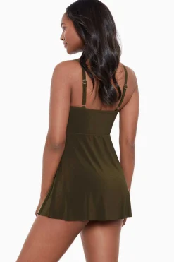 Vrouwen Miraclesuit Zwemjurk|Twisted Sisters Adora Beugelzwemjurk