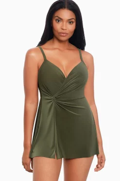 Vrouwen Miraclesuit Zwemjurk|Twisted Sisters Adora Beugelzwemjurk
