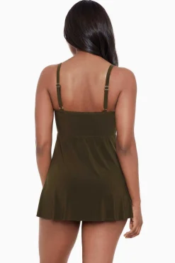 Vrouwen Miraclesuit Zwemjurk|Twisted Sisters Adora Beugelzwemjurk
