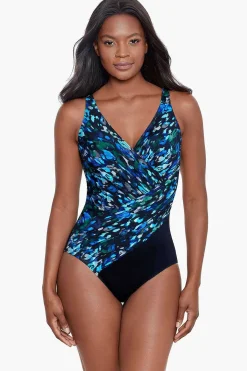 Vrouwen Miraclesuit Een Stuk|Verfijnd Oceanus Zwempak Uit Een Stuk