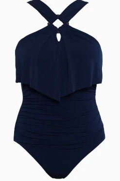 Vrouwen Miraclesuit Een Stuk|Vierkant Gesneden Liza Badpak Uit Een Stuk